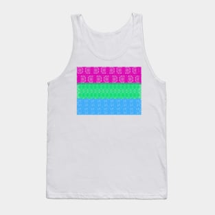 Spirograph Patterned Polysexual Flag Tank Top